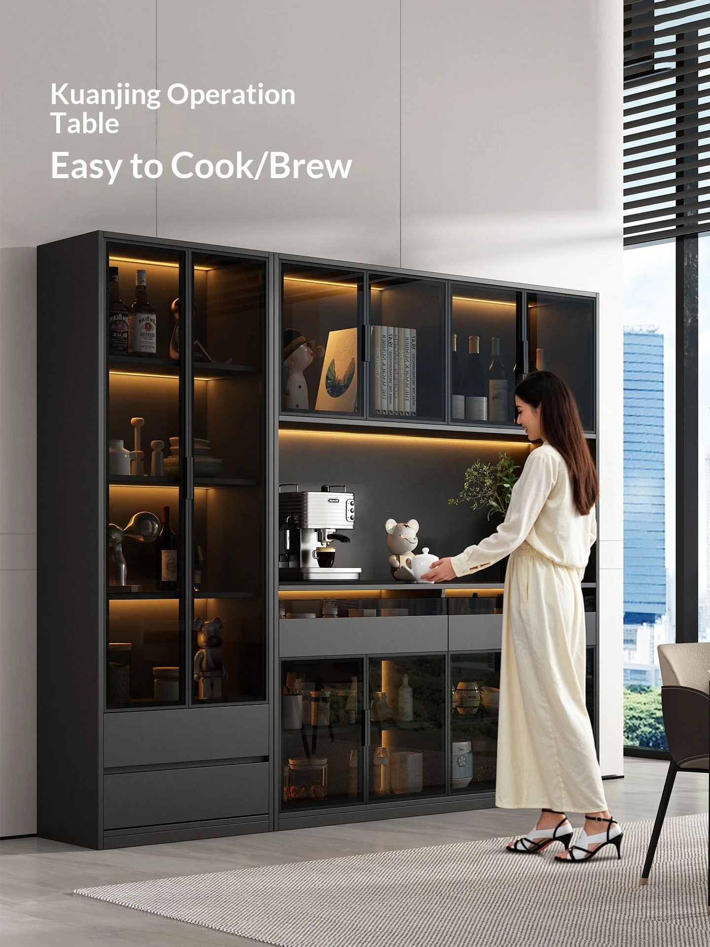 Customizable Solid Wood Sintered Stone Sideboard Storage Cabinet Wine Tea Sensor Light Tempered Glass Modern Living Room Furnitu
Customizable Solid Wood Sintered Stone Sideboard Storage Cabinet Wine Tea Sensor Light Tempered Glass Modern Living Room Furnitu