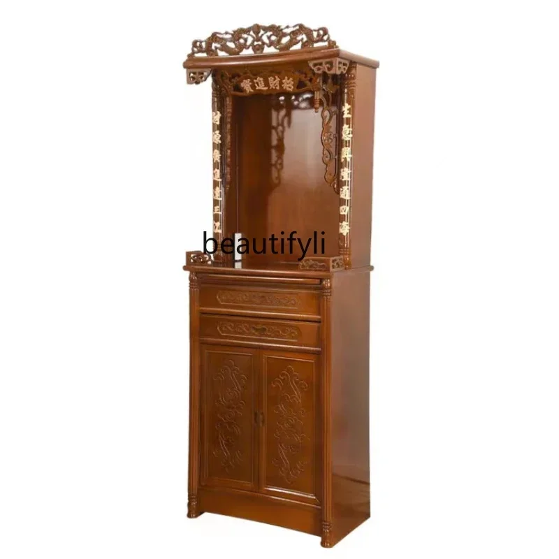 S 3-Layer Buddha Niche Double-Position Guan Gong God of Wealth with Door Buddha Niche Clothes Closet Household
S 3-Layer Buddha Niche Double-Position Guan Gong God of Wealth with Door Buddha Niche Clothes Closet Household