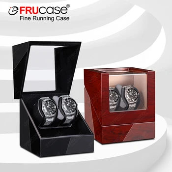 FRUCASE 자동 시계 와인더, 시계 상자, 배터리 옵션 포함, USB 케이블 사용