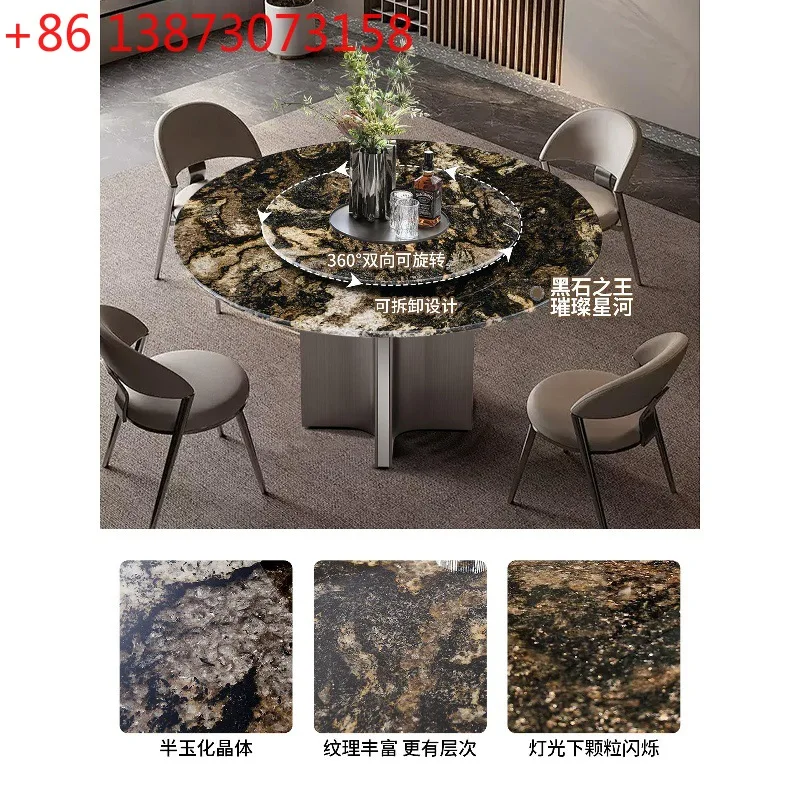 MX128 #Bright Galaxy Luxury Stone Dining Table Round Table Premium Imported Natural Marble Household
MX128 #Bright Galaxy Luxury Stone Dining Table Round Table Premium Imported Natural Marble Household
