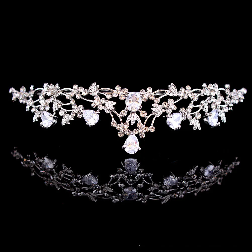 Crystal Zircon Women Crown Durable Bridal Wedding Hair Accessory Hair Band Bride Bridesmaid Bridal Crown Headdress for Bride
Crystal Zircon Women Crown Durable Bridal Wedding Hair Accessory Hair Band Bride Bridesmaid Bridal Crown Headdress for Bride