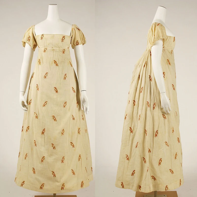 Выполненное на заказ готическое платье с цветочным принтом в стиле регентства 19-го века, британское платье для чаепития, костюм в британском стиле ретро с высокой талией и короткими рукавами
Выполненное на заказ готическое платье с цветочным принтом в стиле регентства 19-го века, британское платье для чаепития, костюм в британском стиле ретро с высокой талией и короткими рукавами