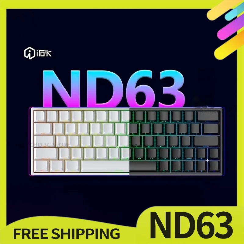 Новая клавиатура Irok Nd63 Pro, магнитный переключатель, горячая замена, механическая клавиатура для киберспорта, аксессуары на заказ, офисные игровые подарки
Новая клавиатура Irok Nd63 Pro, магнитный переключатель, горячая замена, механическая клавиатура для киберспорта, аксессуары на заказ, офисные игровые подарки