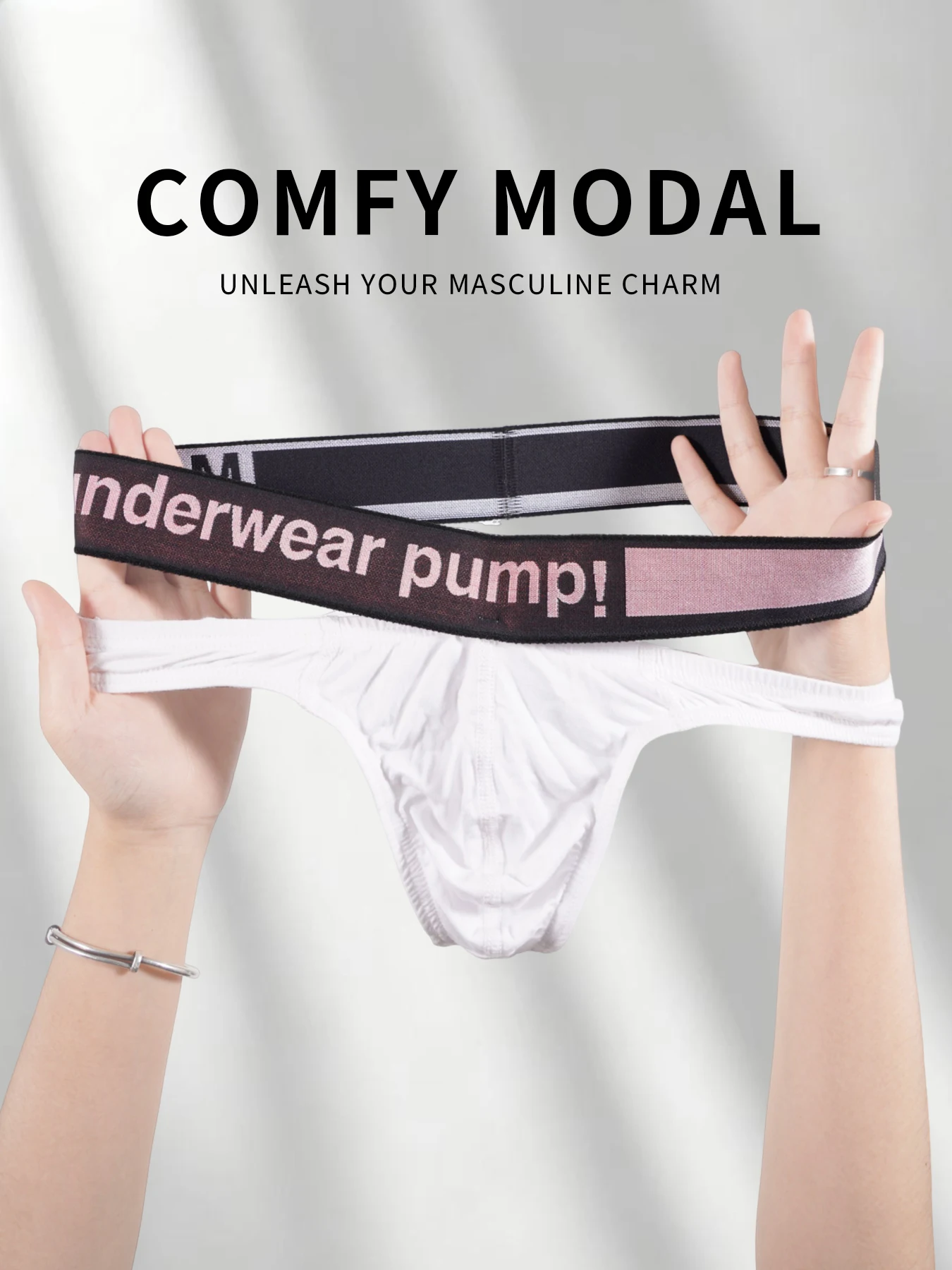 1 PCS Men's Modal Ultra Thin Bare Feel Convex Pouch Thong, Low Rise Color Contrast Double Waistband Breathable Sport Underwear
1 PCS Men's Modal Ultra Thin Bare Feel Convex Pouch Thong, Low Rise Color Contrast Double Waistband Breathable Sport Underwear