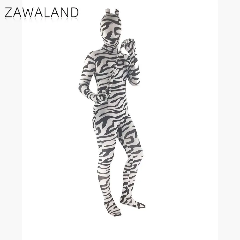 Zawaland Zebra Cosplay Costume Adult Kid Animal Petsuit Full Cover Jumpsuit Unisex Funny Performance Suit Holiday Party Clothes
Zawaland Zebra Cosplay Costume Adult Kid Animal Petsuit Full Cover Jumpsuit Unisex Funny Performance Suit Holiday Party Clothes