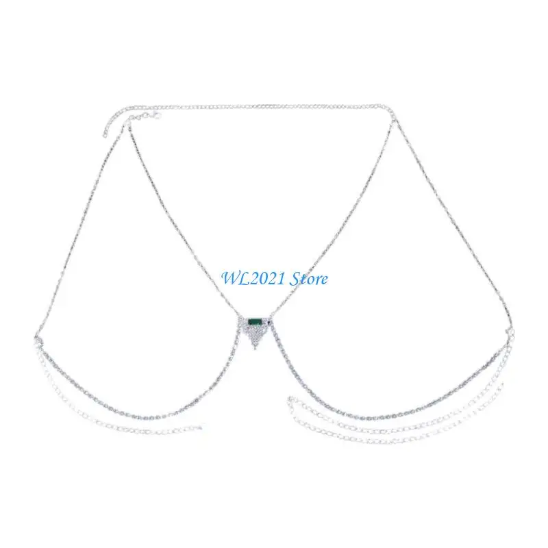 G5GC Fashionable Chain Bra Rhinestones Body Chain Embellished Top For Business Event
G5GC Fashionable Chain Bra Rhinestones Body Chain Embellished Top For Business Event