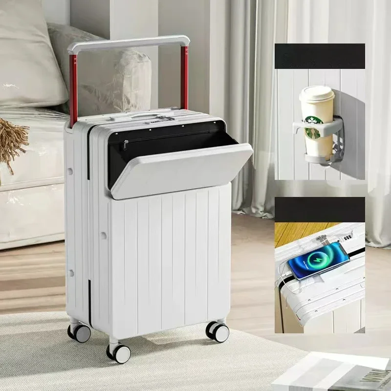 20/24 Inch Travel Luggage USB Charging Interface Wide Tie Rods Multi-function Suitcase Portable Rolling Luggage Case
20/24 Inch Travel Luggage USB Charging Interface Wide Tie Rods Multi-function Suitcase Portable Rolling Luggage Case