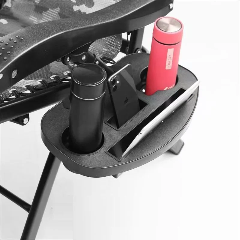 Universal Camping Chair Cup Holder - Adjustable Folding Tray with Phone & Drink Holder, Portable for Beach, Deck & Outdoor
Universal Camping Chair Cup Holder - Adjustable Folding Tray with Phone & Drink Holder, Portable for Beach, Deck & Outdoor