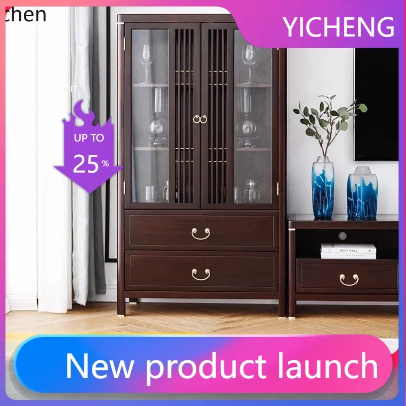 LYY wine cabinet all solid wood living room TV cabinet dining side integrated wall display cabinet
LYY wine cabinet all solid wood living room TV cabinet dining side integrated wall display cabinet