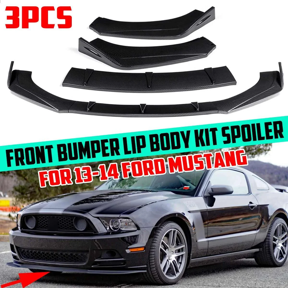 Mustang Front Lip Car Front Bumper Splitter Lip Diffuser Spoiler Protector For Ford Mustang 2013-2014 Car Accessories Body Kit
Mustang Front Lip Car Front Bumper Splitter Lip Diffuser Spoiler Protector For Ford Mustang 2013-2014 Car Accessories Body Kit