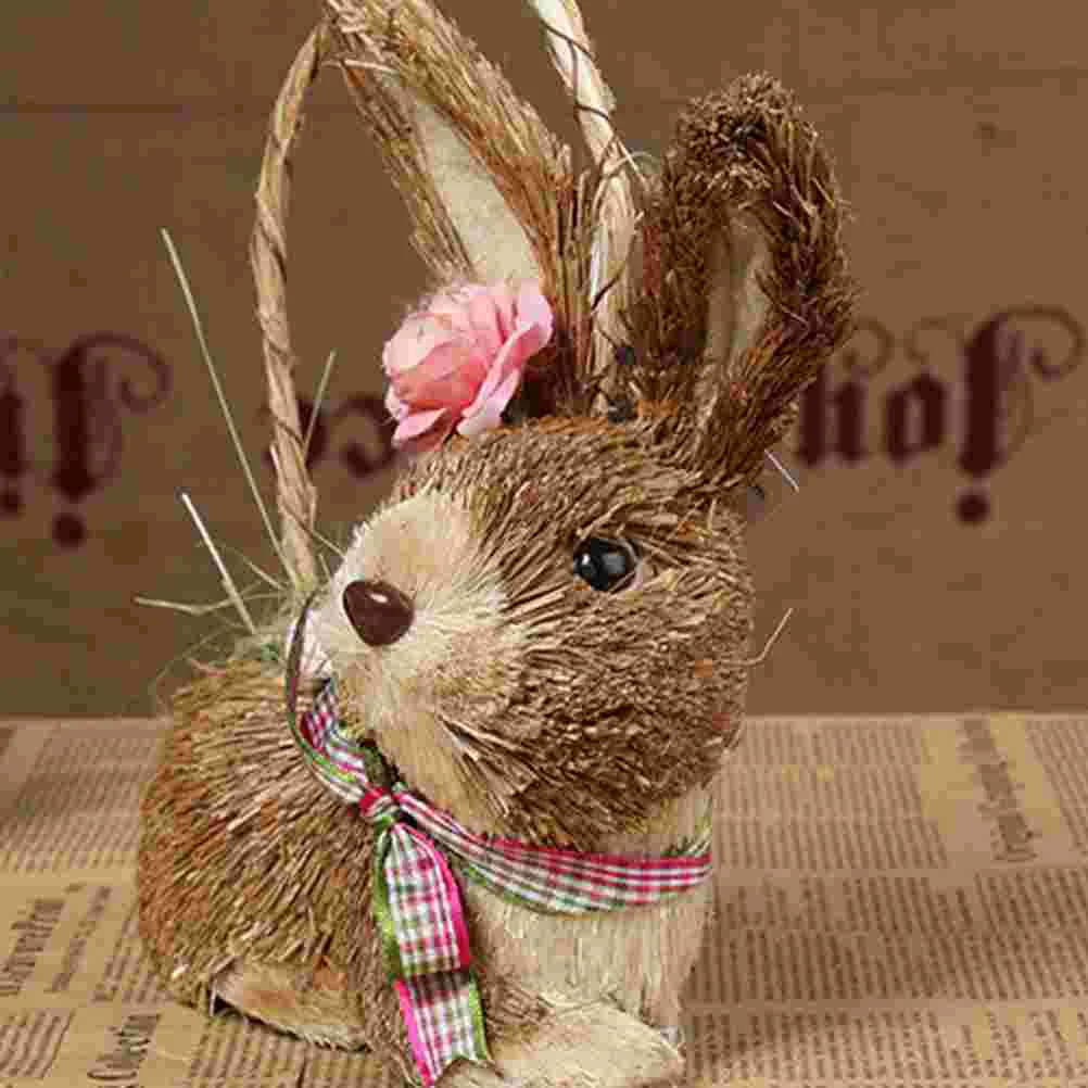 Straw Woven Decor Easter Bunny Statue Lightweight Home Office Desk Miniature Model Straw Bunny Decor
Straw Woven Decor Easter Bunny Statue Lightweight Home Office Desk Miniature Model Straw Bunny Decor
