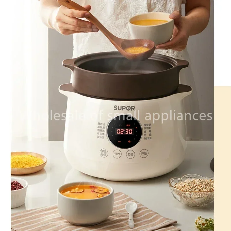 Electric stew pot, soup pot, purple ceramic casserole, household stew pot, fully automatic multi-function porridge artifact
Electric stew pot, soup pot, purple ceramic casserole, household stew pot, fully automatic multi-function porridge artifact