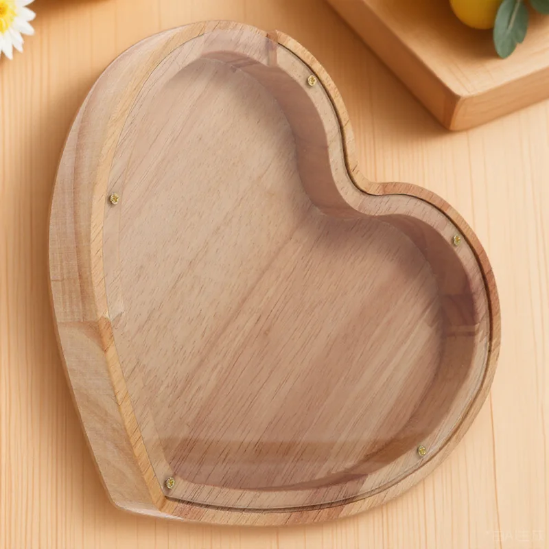 Heart Shaped Wooden Piggy Bank Coin Bank for Kids Boys Girls Adults Money Saving Box Home Tabletop Decor Gift Money Box
Heart Shaped Wooden Piggy Bank Coin Bank for Kids Boys Girls Adults Money Saving Box Home Tabletop Decor Gift Money Box