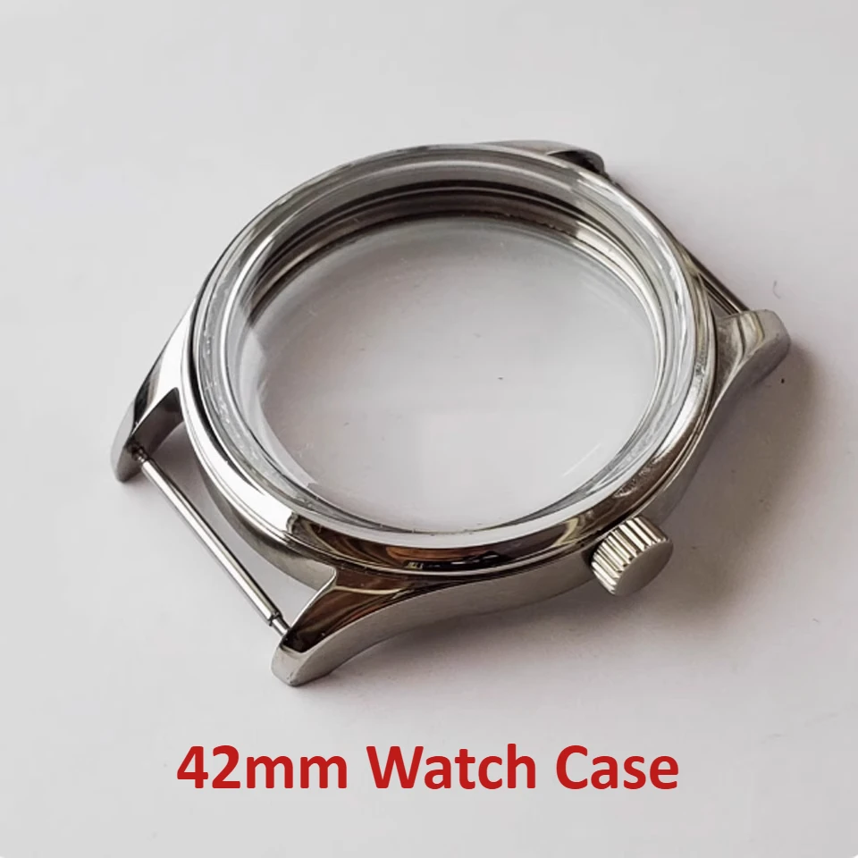 42mm Polished Stainless Steel Case Fits 37mm Watch Dial for ETA6497/6498/ST3600/ST3620 Movement 3ATM Bubble Glass
42mm Polished Stainless Steel Case Fits 37mm Watch Dial for ETA6497/6498/ST3600/ST3620 Movement 3ATM Bubble Glass