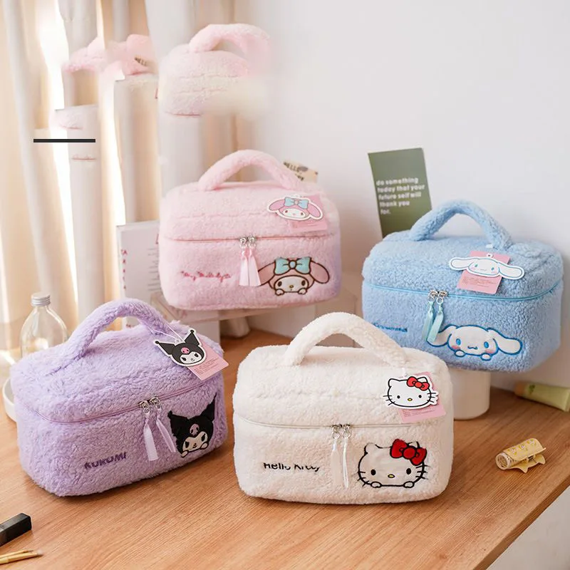 Sanrio Plush Makeup Bag Kuromi Cinnamoroll My Melody Hello Kitty Portable Cosmetic Bag Cute Handheld Storage Pouch Kawaii Gifts
Sanrio Plush Makeup Bag Kuromi Cinnamoroll My Melody Hello Kitty Portable Cosmetic Bag Cute Handheld Storage Pouch Kawaii Gifts