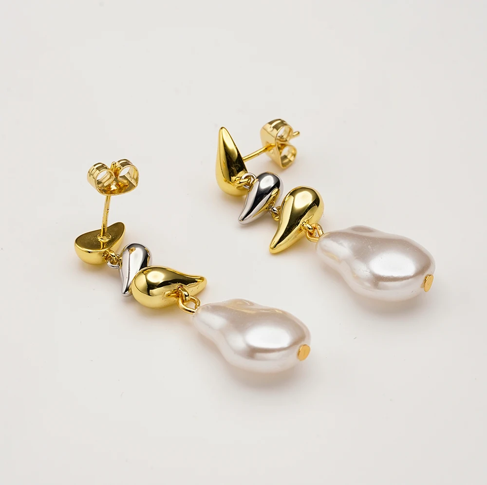 ENFASHION Aretes De Mujer Rain Drop Pearls Earrings For Women's Brass 18K Gold Plated Fashion delicate Dating Jewelry E241599
ENFASHION Aretes De Mujer Rain Drop Pearls Earrings For Women's Brass 18K Gold Plated Fashion delicate Dating Jewelry E241599