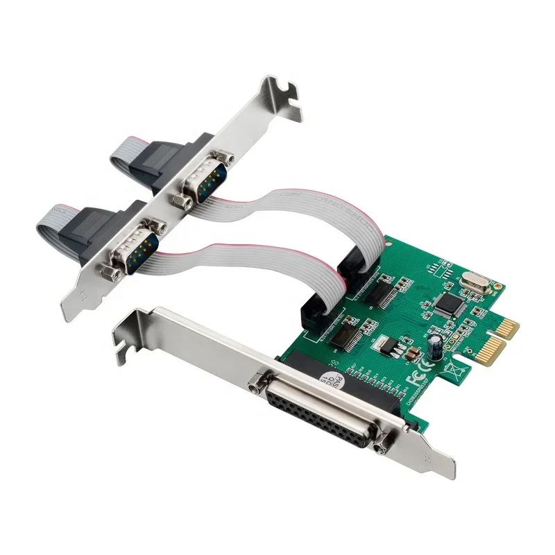 PCIe на 2 PORTS RS-232 Последовательный порт COM и принтер DB25 Карта преобразователя параллельного порта WCH382L Чипсет
PCIe на 2 PORTS RS-232 Последовательный порт COM и принтер DB25 Карта преобразователя параллельного порта WCH382L Чипсет