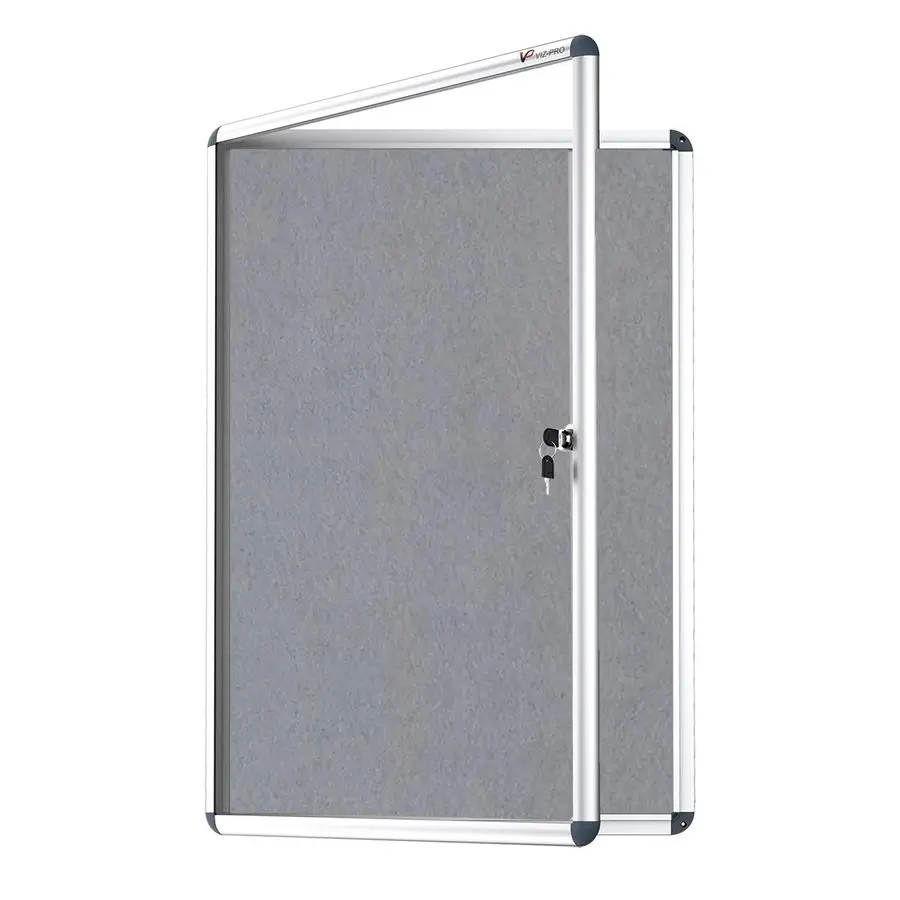 Tamperproof Lockable Gray Fabric Noticeboard Aluminium Framed 36x24 Inches
Tamperproof Lockable Gray Fabric Noticeboard Aluminium Framed 36x24 Inches