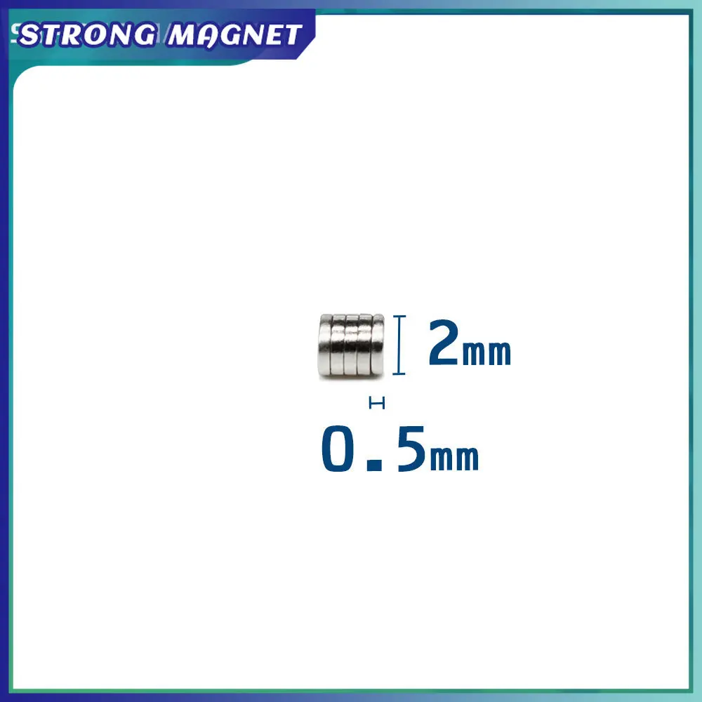 10-1000Pcs Small Round Magnet 2*0.5mm Neodymium Powerful Magnetic Permanent Magnet Mini Disc Magnet for Sound Field Electronics
10-1000Pcs Small Round Magnet 2*0.5mm Neodymium Powerful Magnetic Permanent Magnet Mini Disc Magnet for Sound Field Electronics