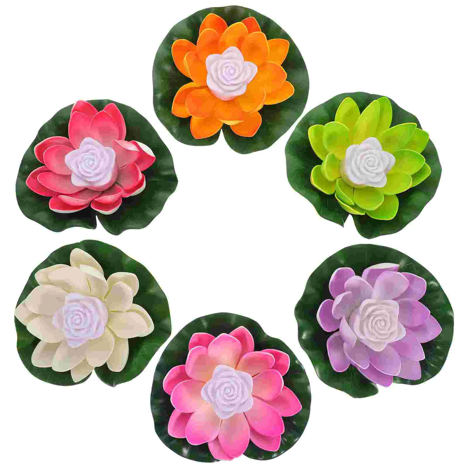 6 Pcs Lotus Lamp Lights Praying Lamps Colorful Water Floating on LED Decorative Outdoor
6 Pcs Lotus Lamp Lights Praying Lamps Colorful Water Floating on LED Decorative Outdoor