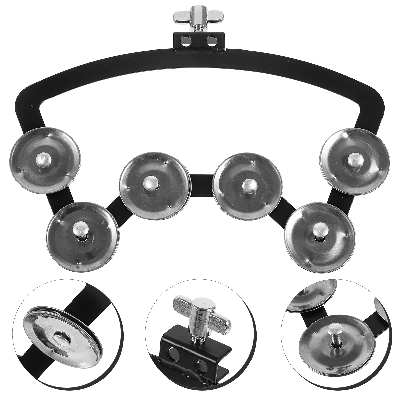 Aluminum Alloy Abs Strong Drum Tambourine Bell Sturdy Replaceable Hand Bell Instrument For Beginners Smooth Edges Music Party
Aluminum Alloy Abs Strong Drum Tambourine Bell Sturdy Replaceable Hand Bell Instrument For Beginners Smooth Edges Music Party