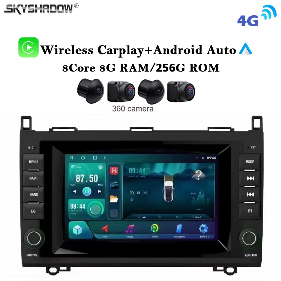 Carplay Auto Android 14.0 8G+256G 4G LTE IPS Car DVD Player GPS WIFI Bluetooth Radio For Benz B200 W169 W245 Viano Vito Sprinter
Carplay Auto Android 14.0 8G+256G 4G LTE IPS Car DVD Player GPS WIFI Bluetooth Radio For Benz B200 W169 W245 Viano Vito Sprinter