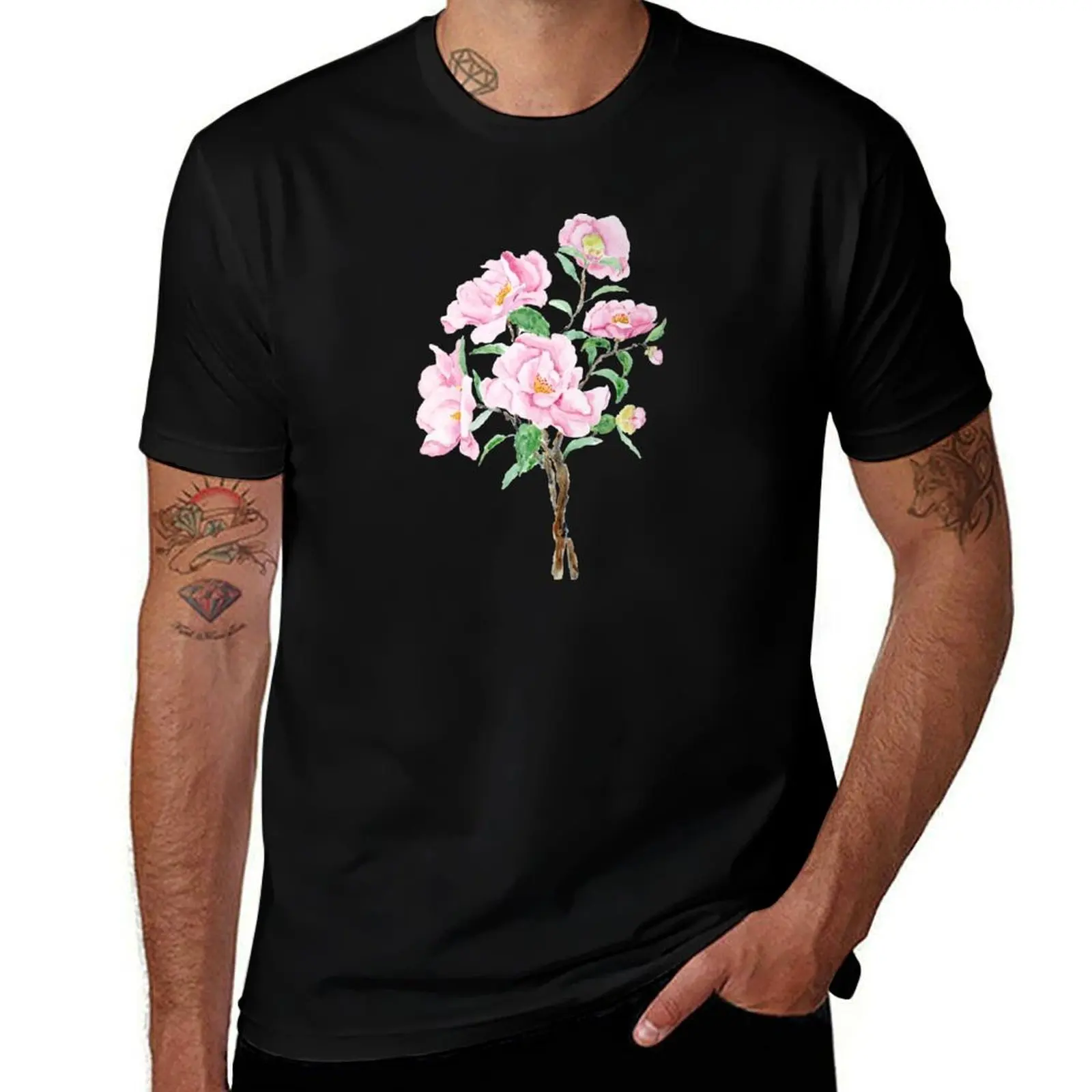pink camelliaflowerswatercolor painting T-Shirt black cotton t-shirt plain for man package funny t shirts man T-Shirt
pink camelliaflowerswatercolor painting T-Shirt black cotton t-shirt plain for man package funny t shirts man T-Shirt