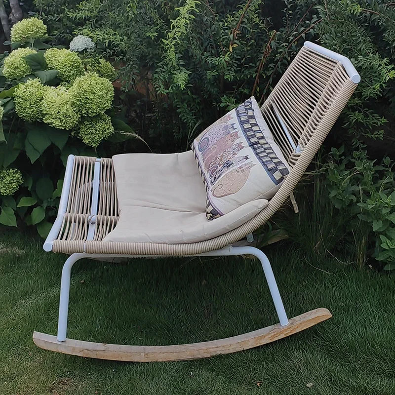 Outdoor Furniture Garden Park Patio Metal Rope Hand Woven Leisure Rocking Chair for Adults Kids
Outdoor Furniture Garden Park Patio Metal Rope Hand Woven Leisure Rocking Chair for Adults Kids
