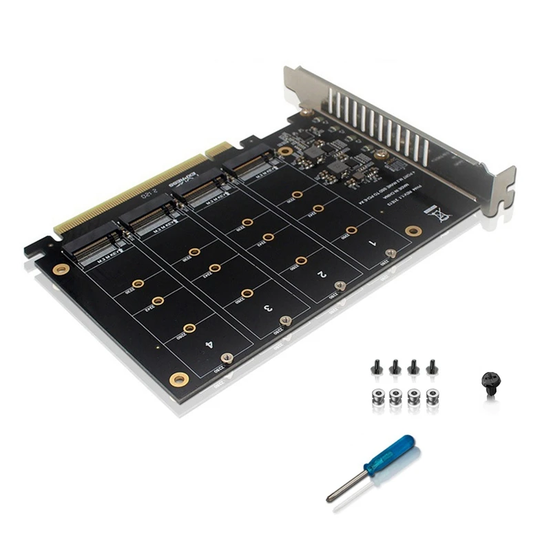 PCIE To Nvmex4 M.2 M Key SSD Expansion Card Signal Split Array Card M.2 Pcie RAID Card
PCIE To Nvmex4 M.2 M Key SSD Expansion Card Signal Split Array Card M.2 Pcie RAID Card
