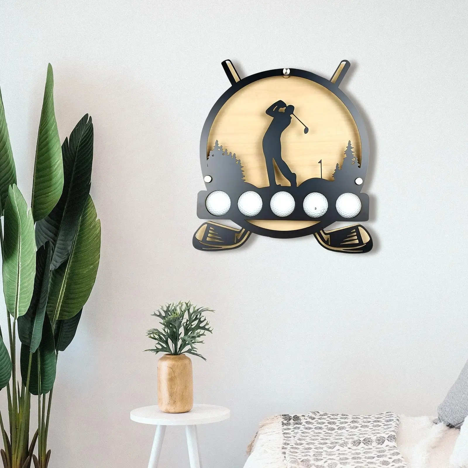 Golf Ball Holder Display Metal Wall Art Novelty Stylish Simple Sturdy Collection Craft Hanging Ornament Wall Mount Decor
Golf Ball Holder Display Metal Wall Art Novelty Stylish Simple Sturdy Collection Craft Hanging Ornament Wall Mount Decor