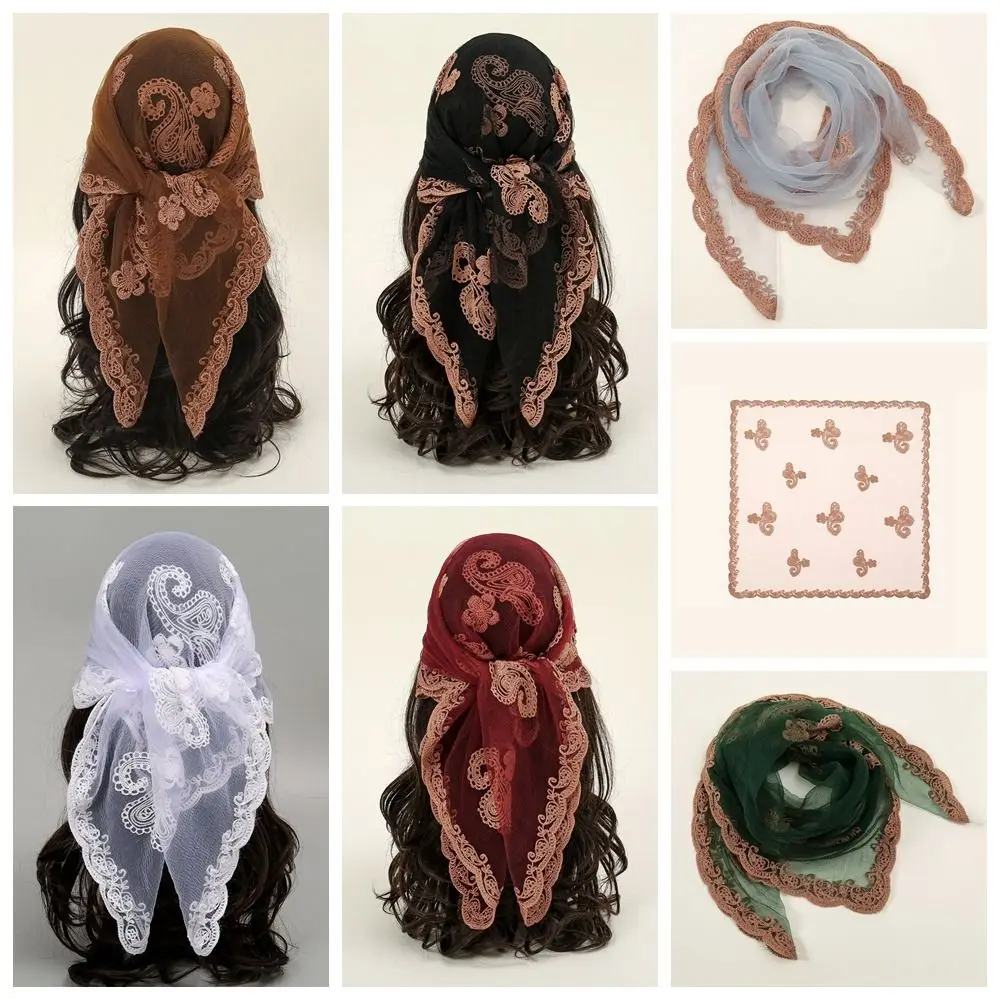 Elegant Square Lace Scarf Hollow Out Embroidery Foulard Bandana Vintage Thin Lace Handkerchiefs Women
Elegant Square Lace Scarf Hollow Out Embroidery Foulard Bandana Vintage Thin Lace Handkerchiefs Women