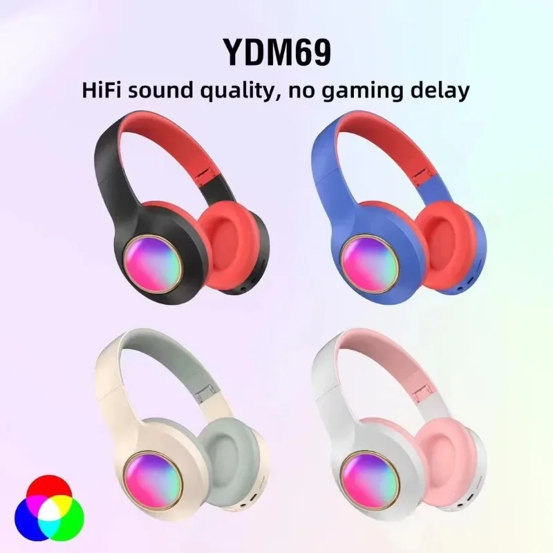 EOENKK new YDM69 light-emitting Bluetooth headsets Portable foldable wireless headsets are ideal for office outdoor sports
EOENKK new YDM69 light-emitting Bluetooth headsets Portable foldable wireless headsets are ideal for office outdoor sports