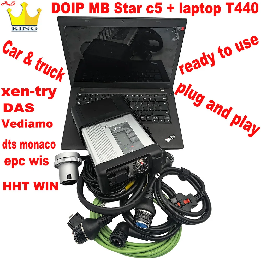 DOIP MB Star C5 SD Connect Multiplexer c5 doip obd2 scanner wifi with laptop T440 software v2023.09 car truck diagnostic tools
DOIP MB Star C5 SD Connect Multiplexer c5 doip obd2 scanner wifi with laptop T440 software v2023.09 car truck diagnostic tools