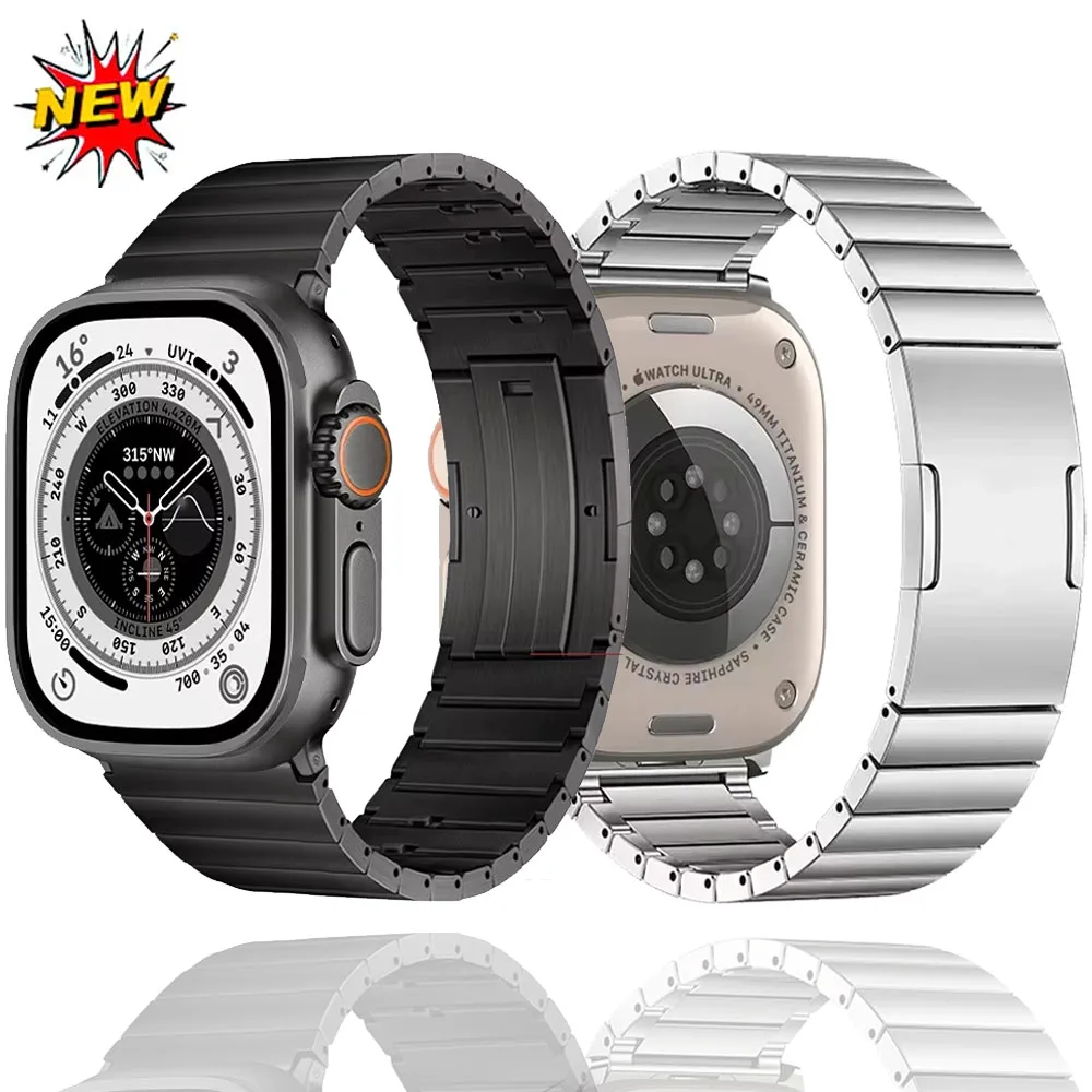 Titanium Strap for Apple Watch Ultra 2/1 49mm10 9 8 7 46mm 45mm 41mm Quick Release Light Bracelet IWatch 6 5 4 SE 44mm 42mm 40mm
Titanium Strap for Apple Watch Ultra 2/1 49mm10 9 8 7 46mm 45mm 41mm Quick Release Light Bracelet IWatch 6 5 4 SE 44mm 42mm 40mm