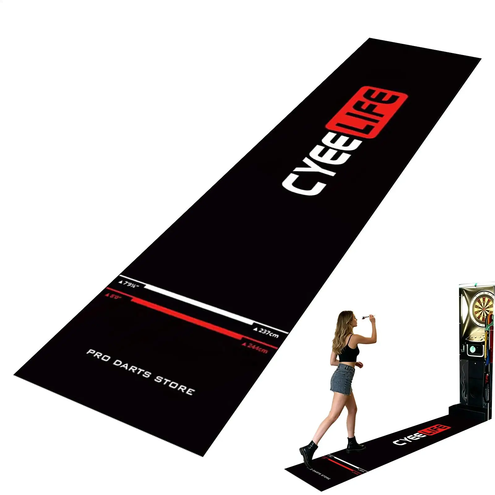 Darts Mat Darts Training pad With Throw Line Wear-resistant Floor Protective rag for Game bedRoom Recreation Center Sports home
Darts Mat Darts Training pad With Throw Line Wear-resistant Floor Protective rag for Game bedRoom Recreation Center Sports home