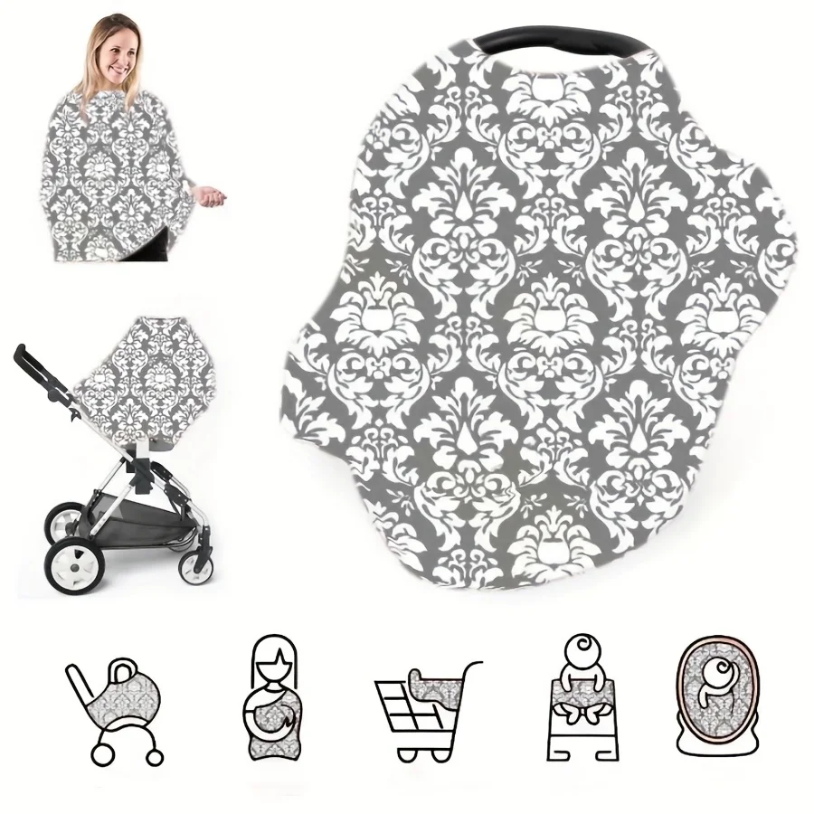 Baby basket, sun shield, stroller, light shield, multi-functional wind shield, 5-in-1 breastfeeding towel
Baby basket, sun shield, stroller, light shield, multi-functional wind shield, 5-in-1 breastfeeding towel