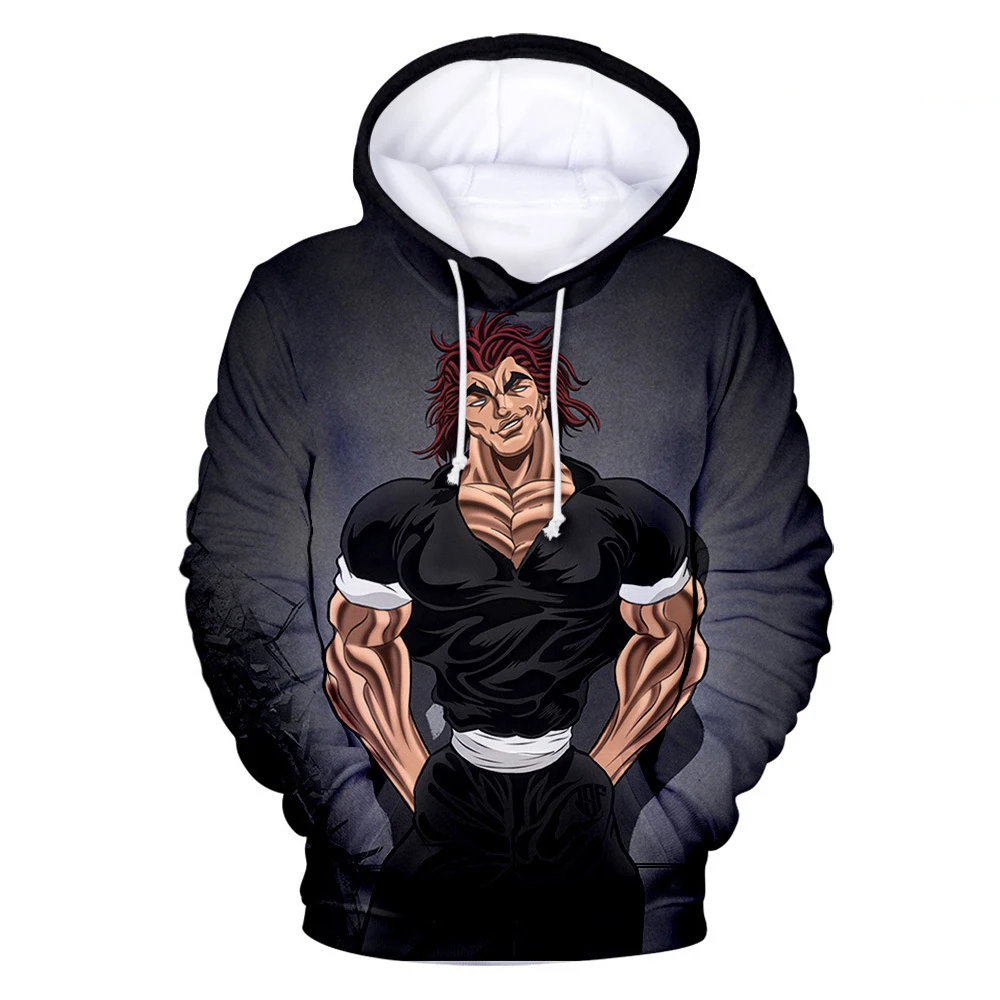Аниме Baki The Grappler Yujiro Hanma, толстовки с 3D принтом для мужчин и женщин, модные толстовки большого размера, пуловеры в стиле Харадзюку, одежда
Аниме Baki The Grappler Yujiro Hanma, толстовки с 3D принтом для мужчин и женщин, модные толстовки большого размера, пуловеры в стиле Харадзюку, одежда