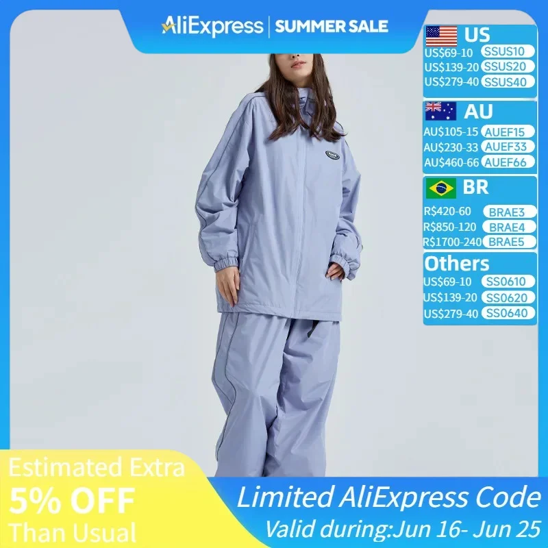 Ski Suites Outdoor Mountain Overall Women Hooded Skiing Jacket Winter Sports Snowsuit Men Snowboard Wear Windproof Waterproof
Ski Suites Outdoor Mountain Overall Women Hooded Skiing Jacket Winter Sports Snowsuit Men Snowboard Wear Windproof Waterproof