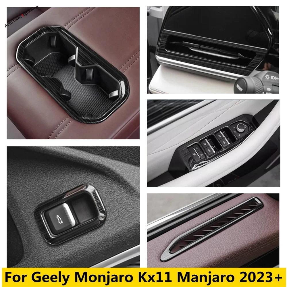 Car Air Outlet AC Vent Frame Water Cup Holder Rear Trunk Door Control Button Cover Trim For Geely Monjaro Kx11 Manjaro 2023 2024
Car Air Outlet AC Vent Frame Water Cup Holder Rear Trunk Door Control Button Cover Trim For Geely Monjaro Kx11 Manjaro 2023 2024