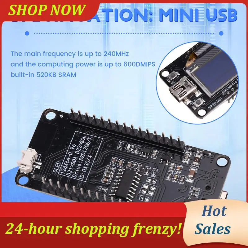AB31-ESP32 ESP-WROOM-32 Модуль платы разработки WIFI CH340 с OLED-дисплеем 0,96 для ESP32 OLED
AB31-ESP32 ESP-WROOM-32 Модуль платы разработки WIFI CH340 с OLED-дисплеем 0,96 для ESP32 OLED