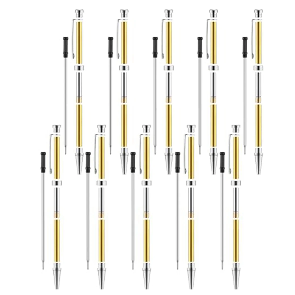 ABQR 10 Pcs Pen Kits for Wood Turning 7mm Slimline Pen Twist Kit with Refill Lathe Turning Supplies Silver
ABQR 10 Pcs Pen Kits for Wood Turning 7mm Slimline Pen Twist Kit with Refill Lathe Turning Supplies Silver