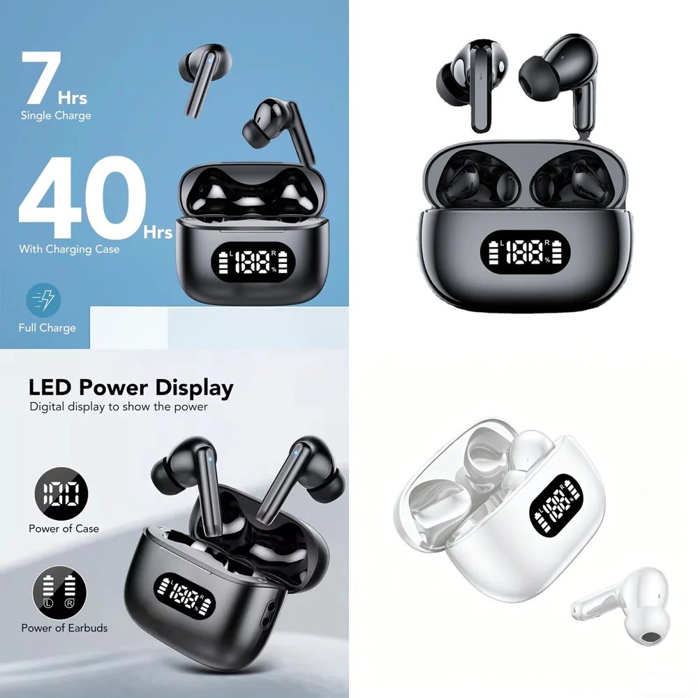 Electronics Headphones Clear Calls Wireless Earbuds with LED Display TWS Long-Battery Life Earphone in Ear for Travel Business
Electronics Headphones Clear Calls Wireless Earbuds with LED Display TWS Long-Battery Life Earphone in Ear for Travel Business
