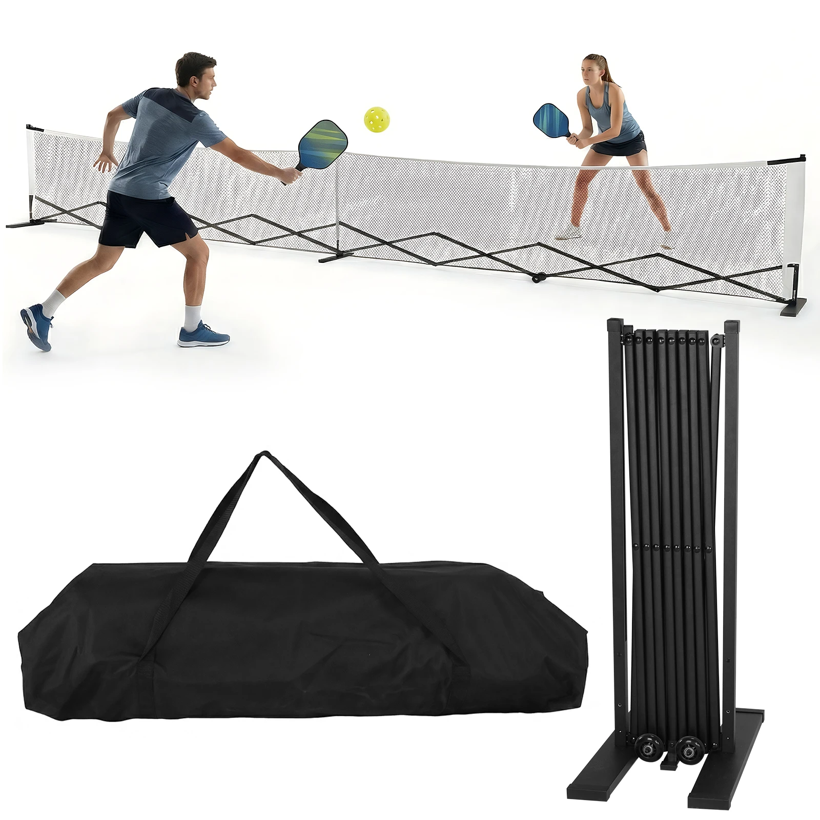 Stable Pickleball Metal Frame with Wheels Pickleball Training Netting Aluminum Alloy 22ft for Backyards Driveways & Garages
Stable Pickleball Metal Frame with Wheels Pickleball Training Netting Aluminum Alloy 22ft for Backyards Driveways & Garages