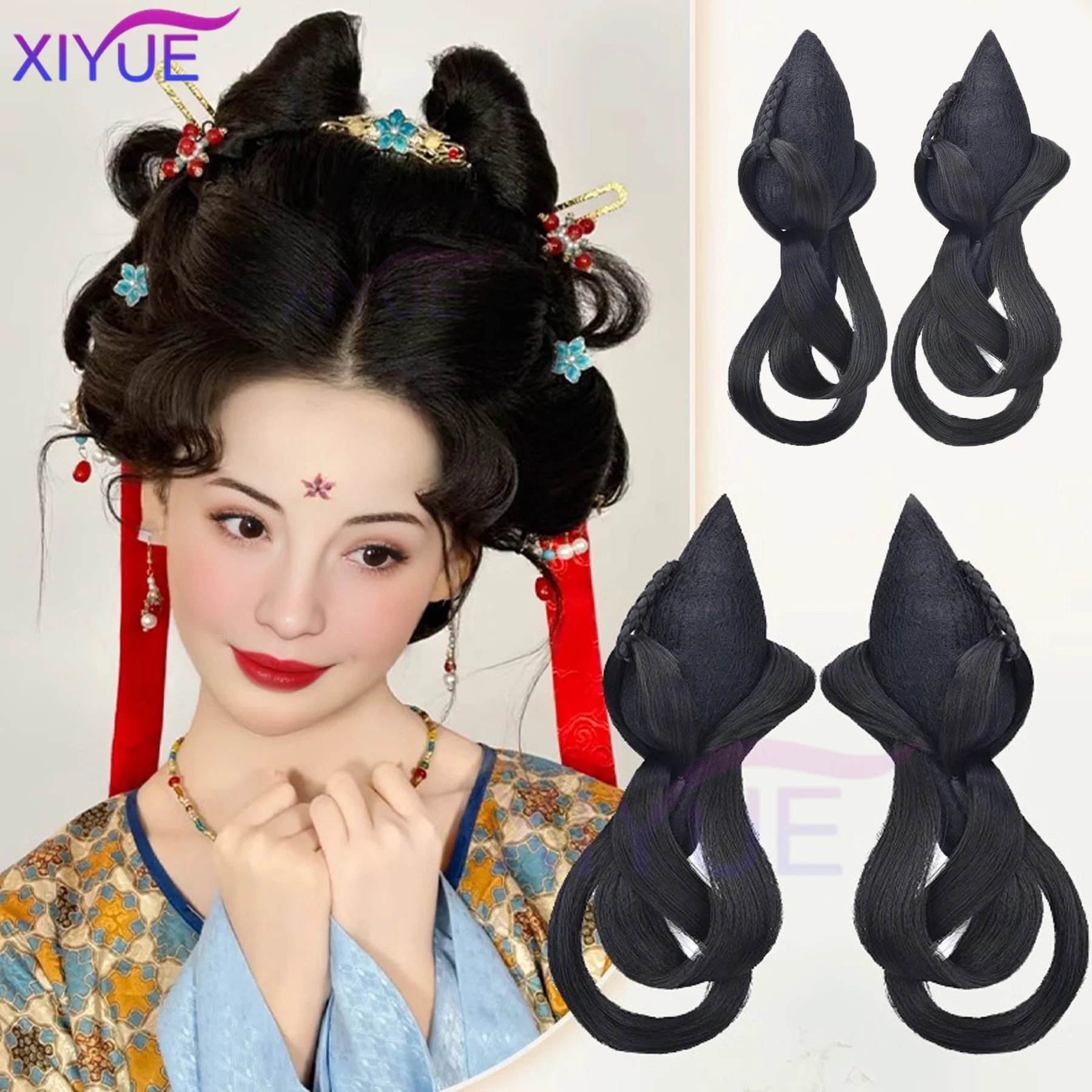 Синтетическая повязка на голову в древнем стиле Hanfu, коса, встроенная повязка на голову, парик, женская прическа в китайском стиле, антикварное моделирование, косплей Ха
Синтетическая повязка на голову в древнем стиле Hanfu, коса, встроенная повязка на голову, парик, женская прическа в китайском стиле, антикварное моделирование, косплей Ха
