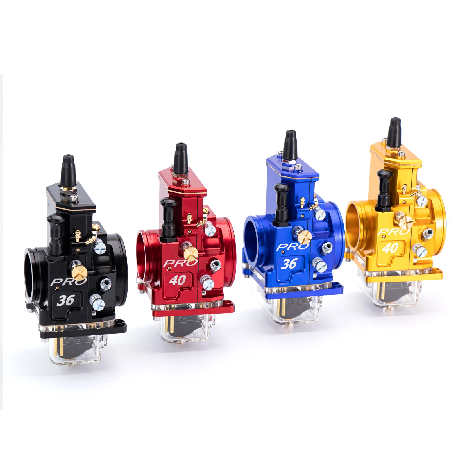 Alconstar CNC High Performance 4 color LectroN Carburetor 36mm 38mm 40mm for 2-stroke 250-500cc with Adjustable Power Jet
Alconstar CNC High Performance 4 color LectroN Carburetor 36mm 38mm 40mm for 2-stroke 250-500cc with Adjustable Power Jet