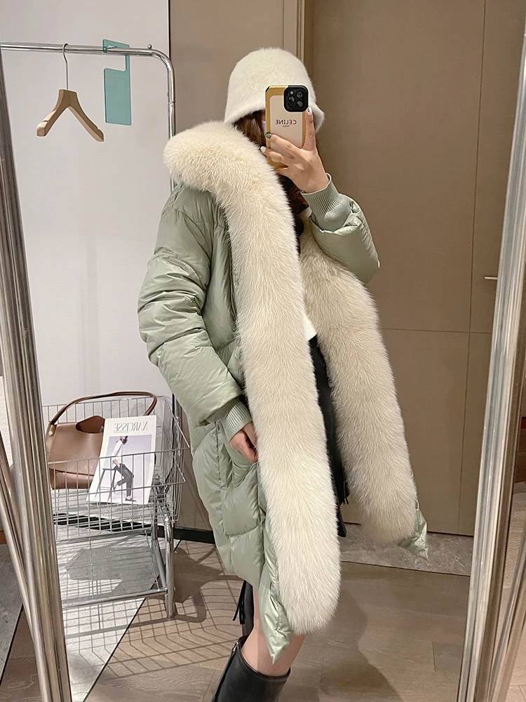 Female 2023 Winter Luxury Down Jacket White Goose Down Jacket Short Parker Collar Detachable Thick Warm Real Fur Jacket Women
Female 2023 Winter Luxury Down Jacket White Goose Down Jacket Short Parker Collar Detachable Thick Warm Real Fur Jacket Women