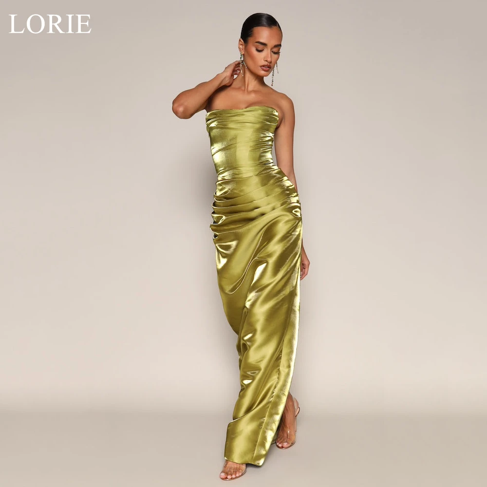 LORIE Shiny Liquid Organza Evening Dresses Strapless Blackless Lace-up Prom Dress Pleated Long Sheath Party Dress Customized
LORIE Shiny Liquid Organza Evening Dresses Strapless Blackless Lace-up Prom Dress Pleated Long Sheath Party Dress Customized
