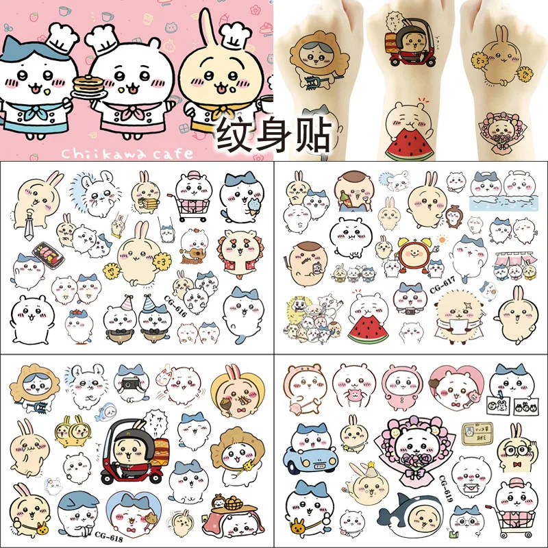 Cute Chiikawa Hachiware Usagi Tattoo Stickers Set Waterproof Cartoon Transfer StickersDIY Scrapbook Decoration Magazine Supplies
Cute Chiikawa Hachiware Usagi Tattoo Stickers Set Waterproof Cartoon Transfer StickersDIY Scrapbook Decoration Magazine Supplies