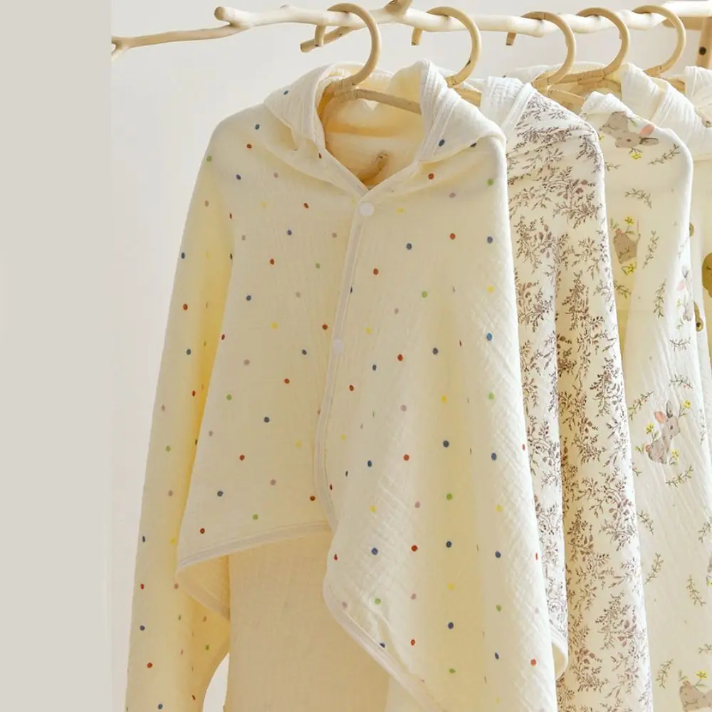 Младенческое полотенце с капюшоном и принтом медведя, однослойный плащ, марля из чистого хлопка, дышащий материал, мягкая текстура
Младенческое полотенце с капюшоном и принтом медведя, однослойный плащ, марля из чистого хлопка, дышащий материал, мягкая текстура