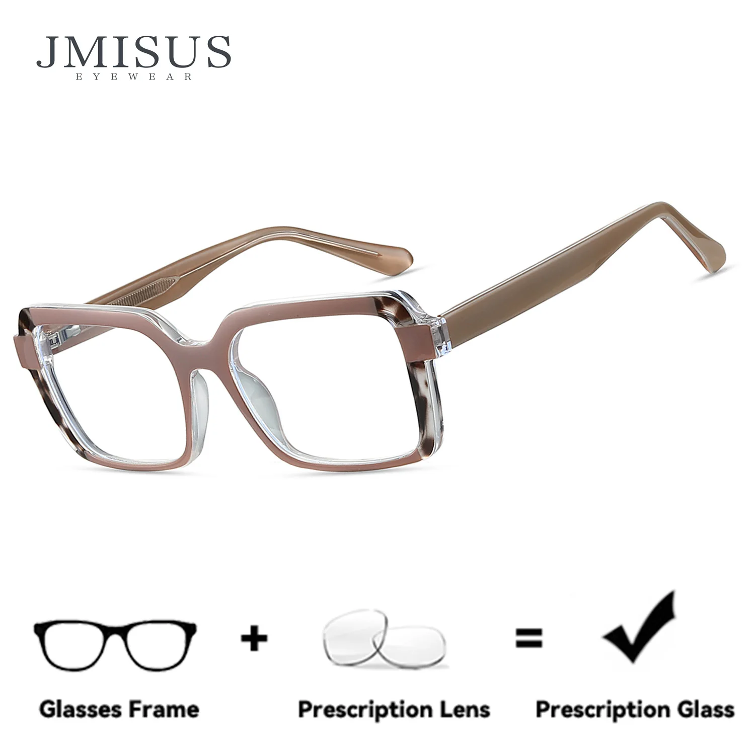 JMISUS Woman Geometric Handmade Acetate Progressive Glasses Anti-Blue Ray Square Multifocal Photochromic Prescription Eyewear
JMISUS Woman Geometric Handmade Acetate Progressive Glasses Anti-Blue Ray Square Multifocal Photochromic Prescription Eyewear